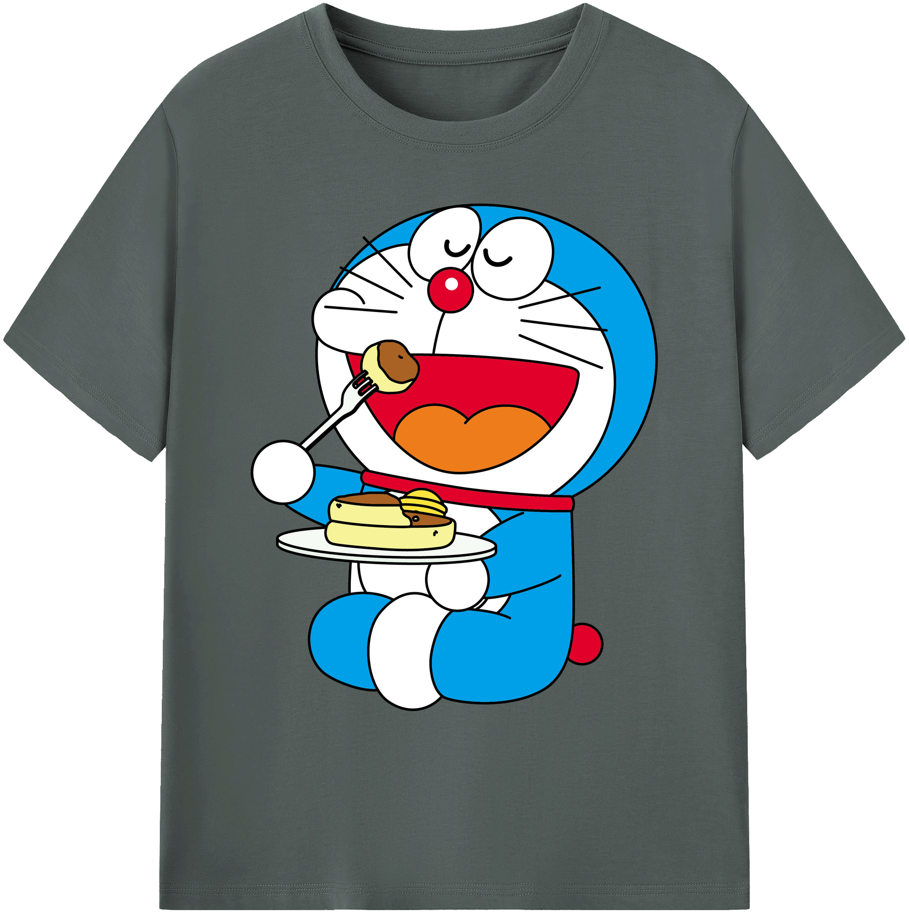 （画像用） ドラえもん Doraemon 綿100％ メンズ半袖Tシャツ｜肌触りやわらか＆通気性